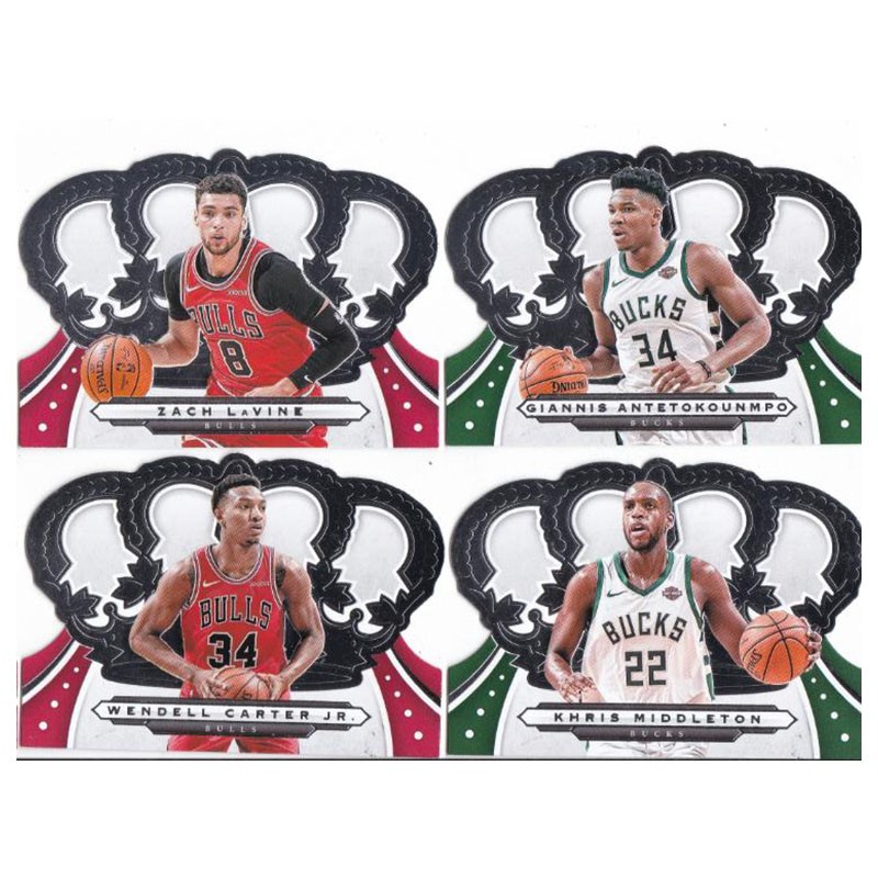 NBA球星卡卡特拉文米德尔顿字母哥皇冠切割panini19-20crown