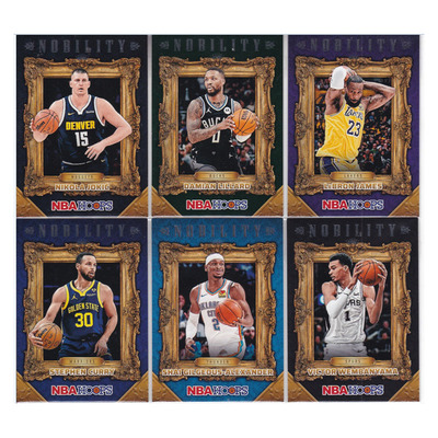 球星卡约基奇利拉德勒布朗库里亚历山大文班亚马油画24-25donruss