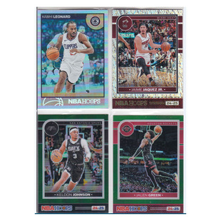 球星卡莱昂纳德小海克斯凯尔登约翰逊杰伦格林绿折射24-25hoops