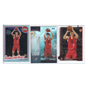 球星卡 杨瀚森 新秀折射 topps 2025 开拓者队