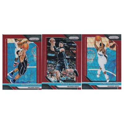 NBA球星卡 阿隆戈登 武切维奇 艾萨克 红折射卡panini18-19prizm