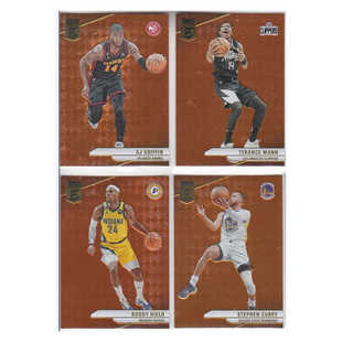 球星卡AJ格里芬 曼恩 希尔德 斯蒂芬库里橙平行帕尼尼23-24elite