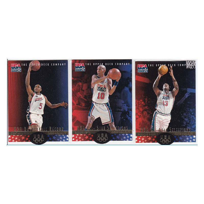 球星卡 格兰特希尔 雷吉米勒 奥尼尔 梦之队切割 UD 1996 角小折