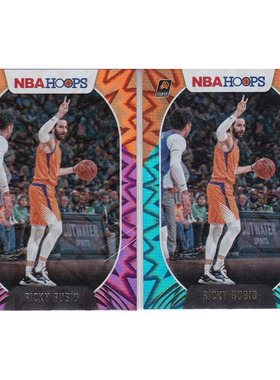 NBA球星卡 卢比奥 爆炸折射 紫 蓝平行帕尼尼20-21hoops