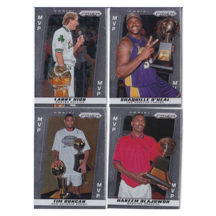 球星卡拉里伯德奥尼尔邓肯奥拉朱旺捧杯特卡帕尼尼24-25prizm