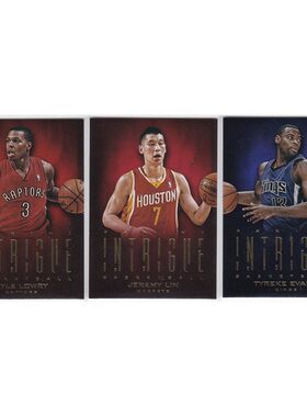 NBA球星卡 凯尔洛瑞 林书豪 埃文斯 帕尼尼12-13intrigue