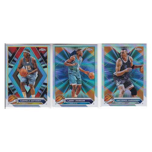 球星卡卡梅隆安东尼 拉里约翰逊便士哈达威银折射topps 2024