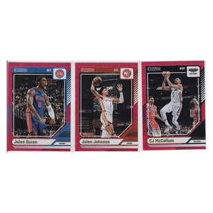 球星卡 杰伦杜伦 约翰逊 迈克勒姆99编红折射帕尼尼24-25donruss