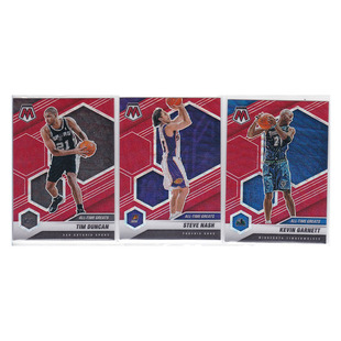 球星卡 邓肯 纳什 凯文加内特 红折射 帕尼尼20-21mosaic