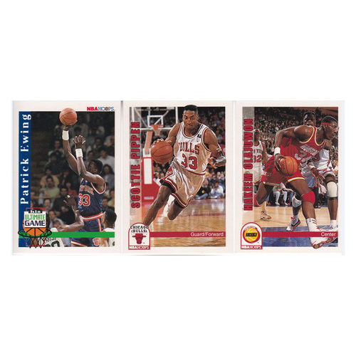 球星卡 尤因 皮蓬 奥拉朱旺 skybox 1992 hoops