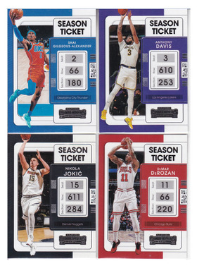 球星卡亚历山大安东尼戴维斯 约基奇德罗赞帕尼尼21-22contenders