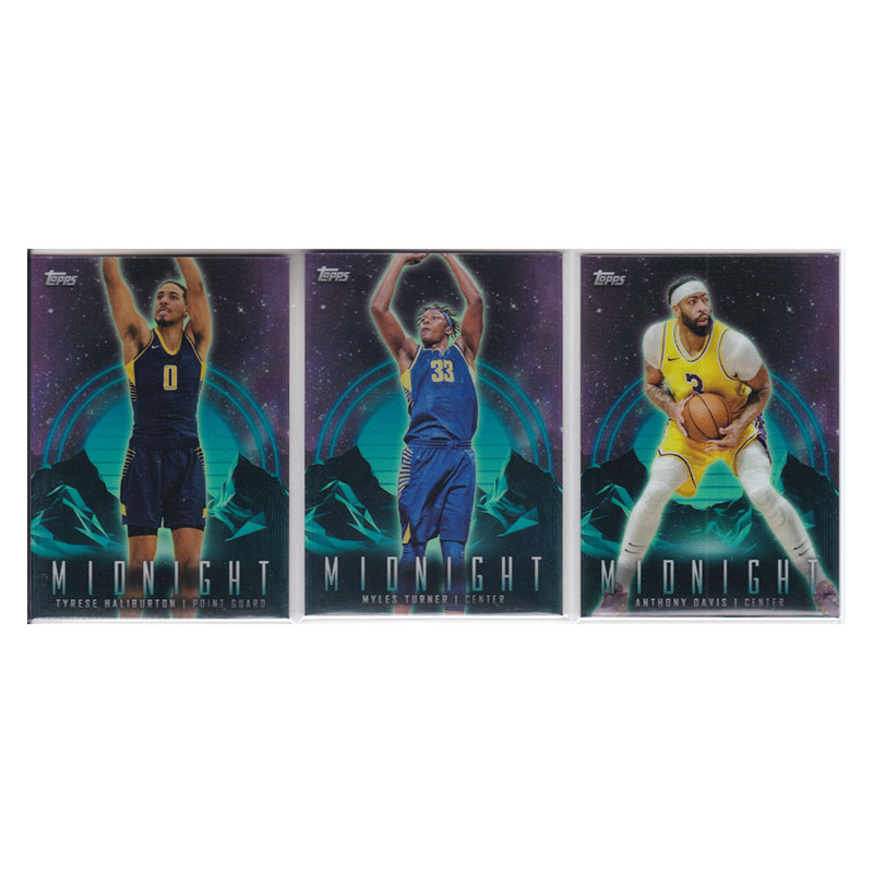 球星卡哈利伯顿 迈尔斯特纳 安东尼戴维斯 粉折射topps2024