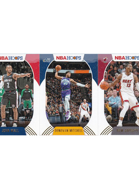 NBA球星卡 沃尔 米切尔 阿德巴约 雪花特卡帕尼尼20-21hoops