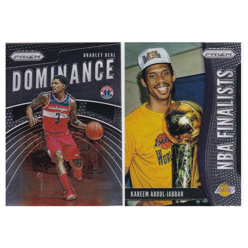 NBA球星卡 布拉德利比尔 特卡 贾巴尔 捧杯特卡panini19-20prizm