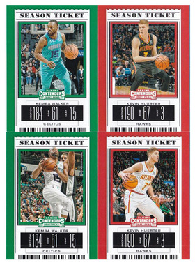 NBA球星卡 肯巴沃克 亨特尔 帕尼尼2019contenders