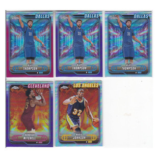 球星卡克莱汤普森粉紫银折射 米切尔魔术师约翰逊topps2025