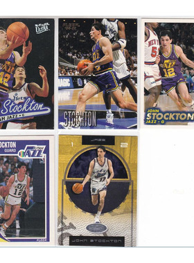 NBA球星卡 约翰斯托克顿 fleer 各种年份