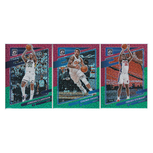 球星卡 克拉克森 奥基基 斯图尔特 三色折射帕尼尼21-22optic