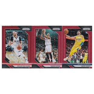 NBA球星卡 塞斯库里 伊巴卡  贾马尔穆雷红折射panini18-19prizm