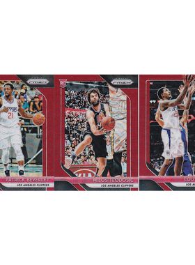 NBA球星卡 贝弗利 特奥多西奇 路威廉姆斯红折射panini18-19prizm