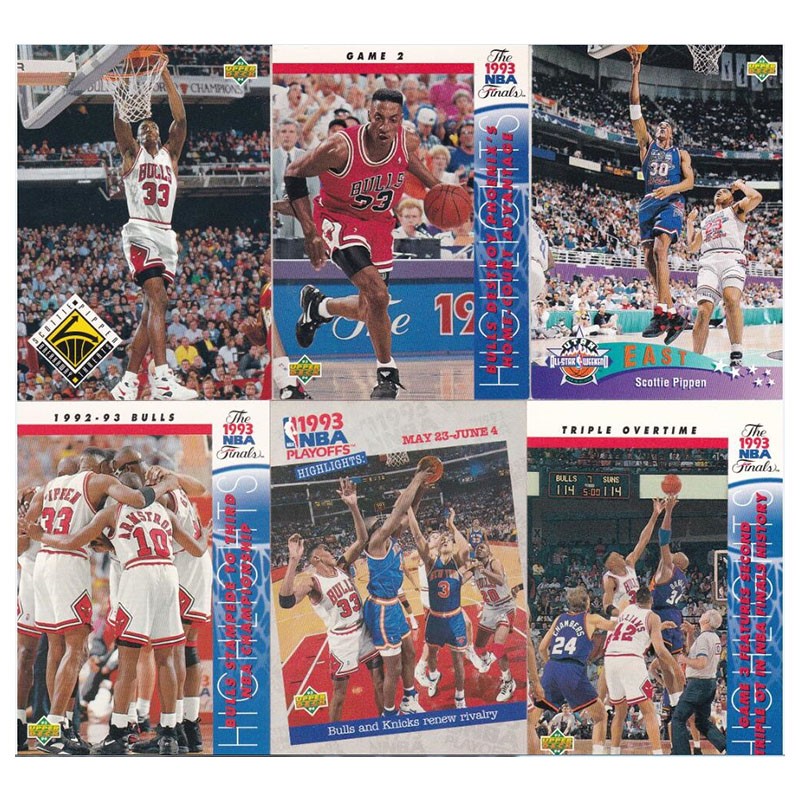 NBA球星卡 斯科特皮蓬 总决赛特卡 全明星 UD 1993