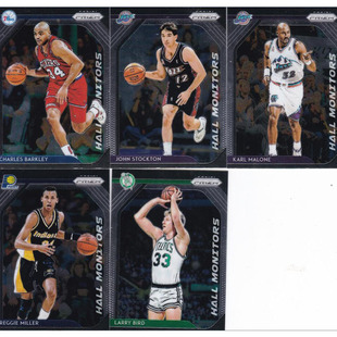 NBA球星卡 巴克利斯托克顿马龙米勒拉里伯德 panini18-19prizm