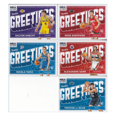 球星卡谢泼德萨尔席尔瓦克内克特托皮奇新秀帕尼尼24-25hoops