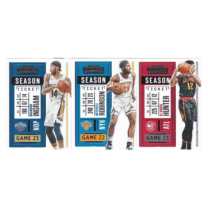 NBA球星卡 英格拉姆 罗宾逊 亨特尔 帕尼尼20-21contenders