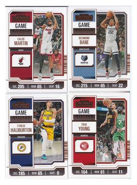 球星卡马丁贝恩哈利伯顿特雷杨 铜 帕尼尼23-24contenders