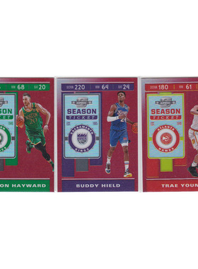 球星卡 海沃德 希尔德 特雷杨红折射帕尼尼19-20contenders optic