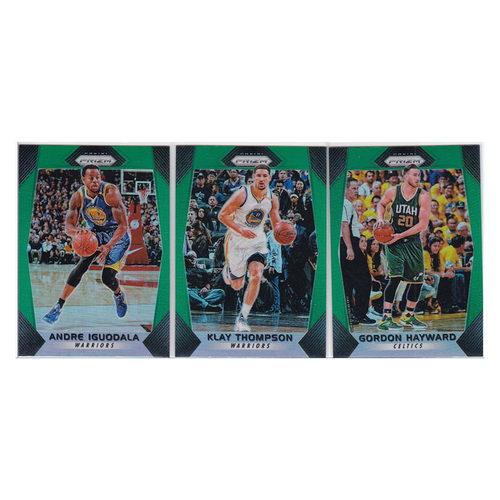 球星卡 伊戈达拉 克莱汤普森 海沃德 绿折射帕尼尼17-18prizm