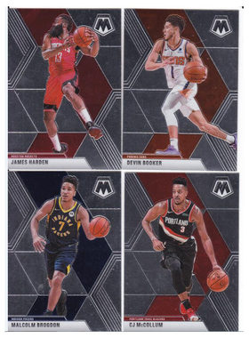 NBA球星卡 哈登 布克  布罗格登 迈克勒姆 panini19-20mosaic