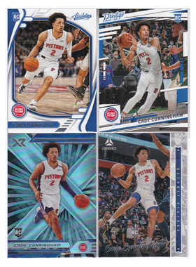 球星卡 坎宁安 新秀帕尼尼21-22absolute prestige XR luminance