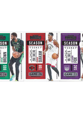 NBA球星卡 杰伦布朗  西亚卡姆 福克斯 帕尼尼20-21contenders