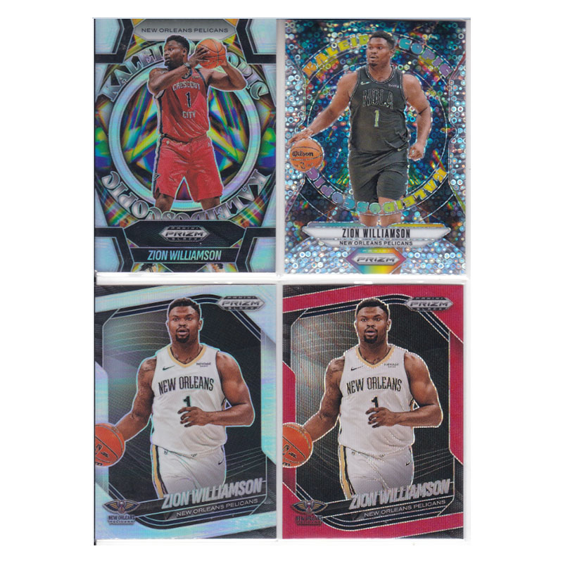 球星卡 锡安威廉森 银泡泡红折射 帕尼尼24-25prizm