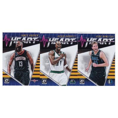 NBA球星卡 詹姆斯哈登 加内特诺维斯基 eart特卡panini18-19optic