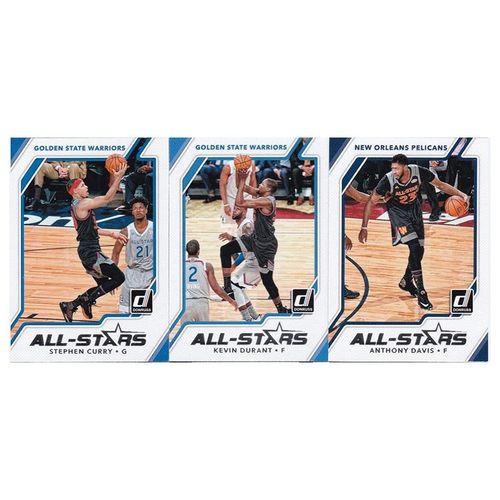 NBA球星卡 panini17-18donruss 全明星特卡 库里 杜兰特 戴维斯