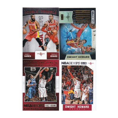 NBA球星卡panini15-16 hoops 德怀特霍华德折射 火箭 哈登