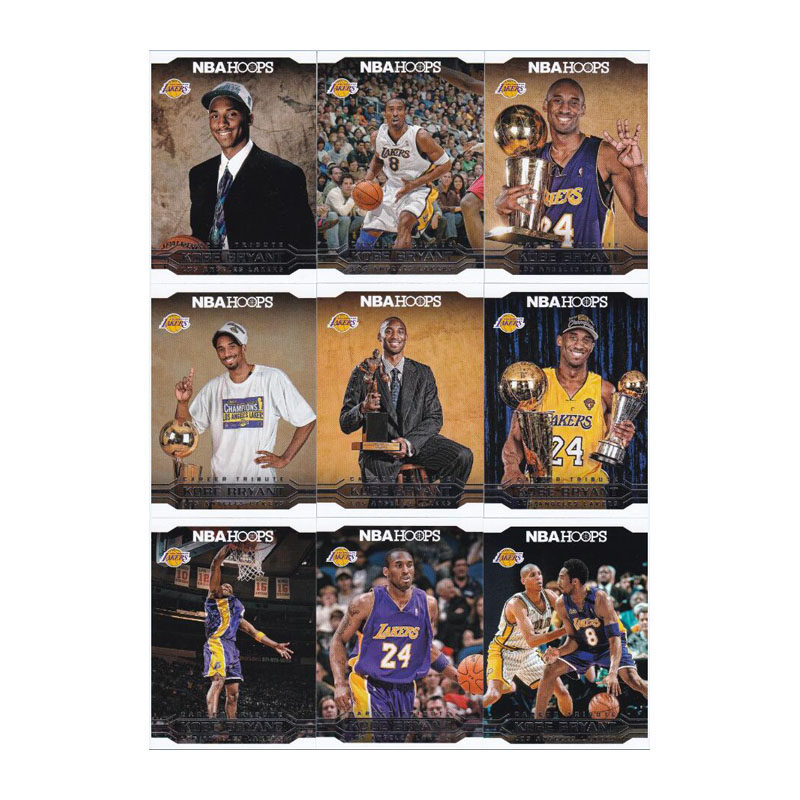 NBA球星卡 panini 16-17 hoops 科比退役纪念套卡 凑套 #291-300