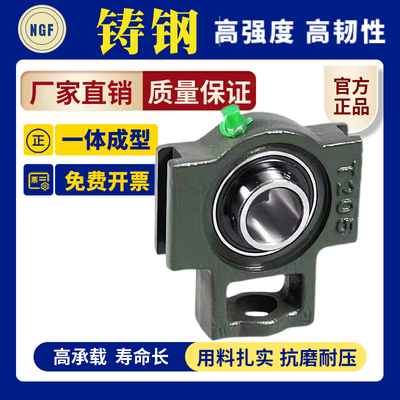 外球面轴承带座UCT/UKT201 202 203 204 205 206铸铁铸钢进口滑块