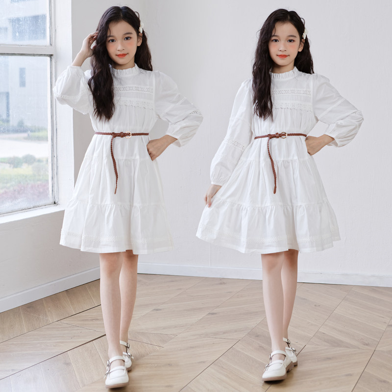 专柜品质女童100%棉连衣裙