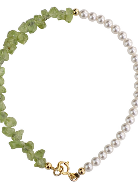 施h家天然橄榄核珍珠手链