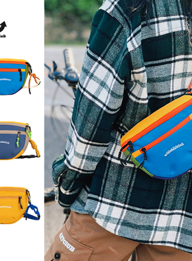 WCC 日系潮牌户外便携运动小胸包男潮流迷你休闲单肩斜挎包腰包女