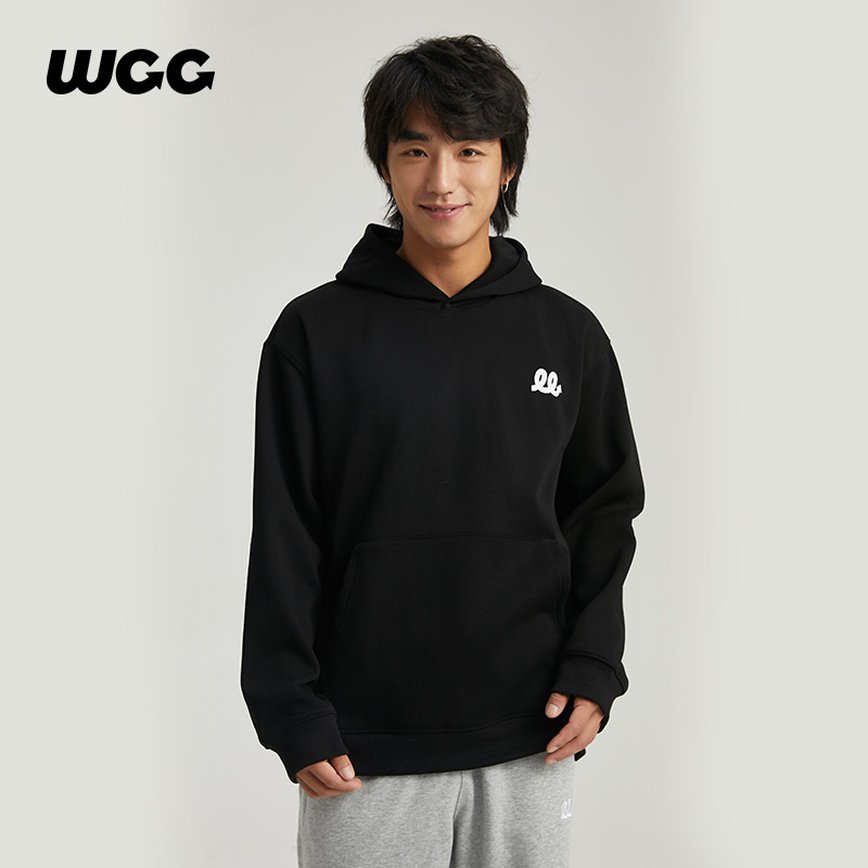 宽松休闲情侣帽衫百搭连帽卫衣