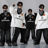 儿童街舞演出服少儿嘻哈潮服套装 男童架子鼓走秀爵士舞蹈表演