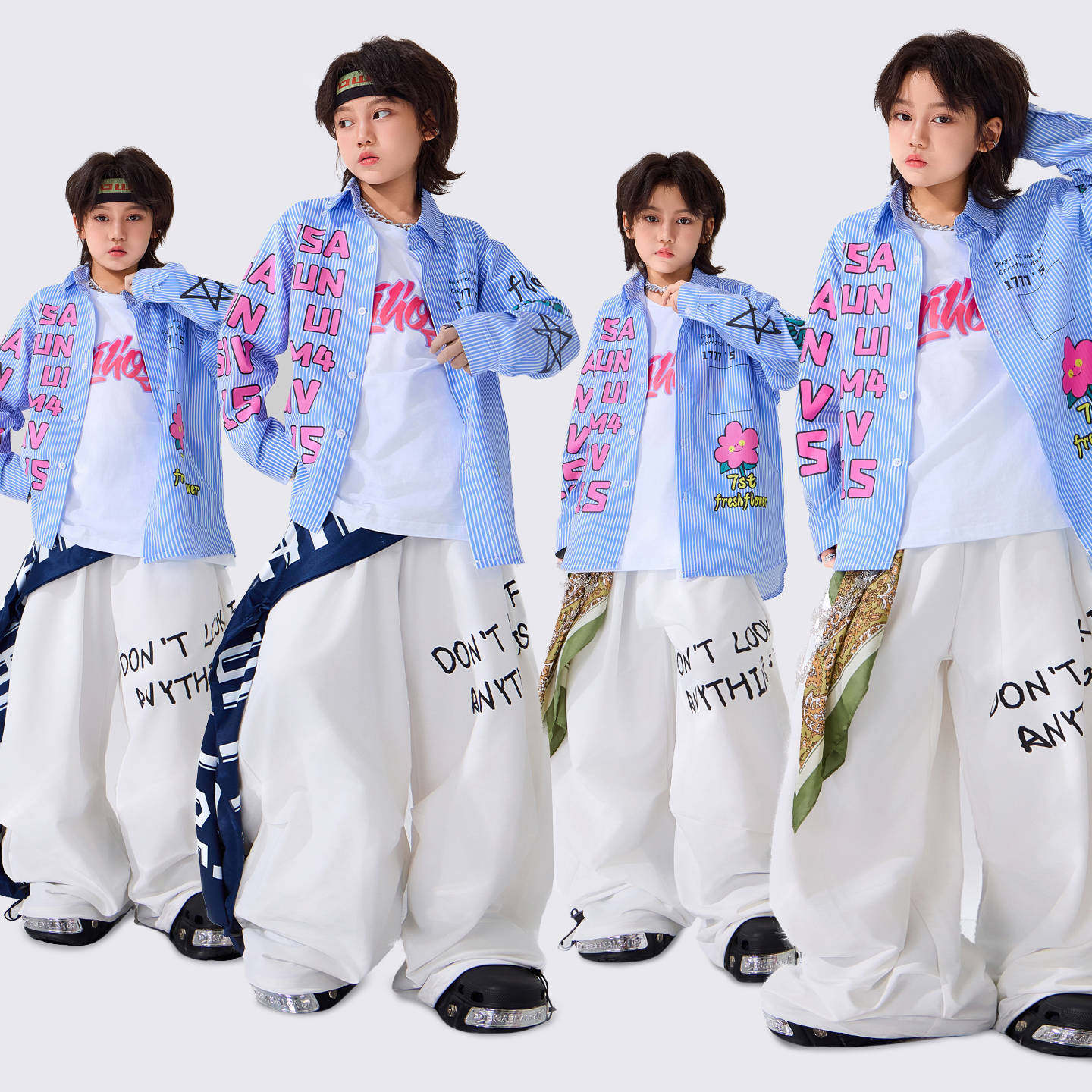 街舞儿童潮服炸街少儿嘻哈时髦表演练功服儿童酷帅舞蹈走秀演出服