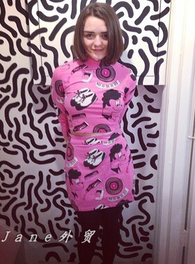 LAZY OAF 英国潮牌卡通鞋印花A字裙短裙包臀高腰半身裙夏装