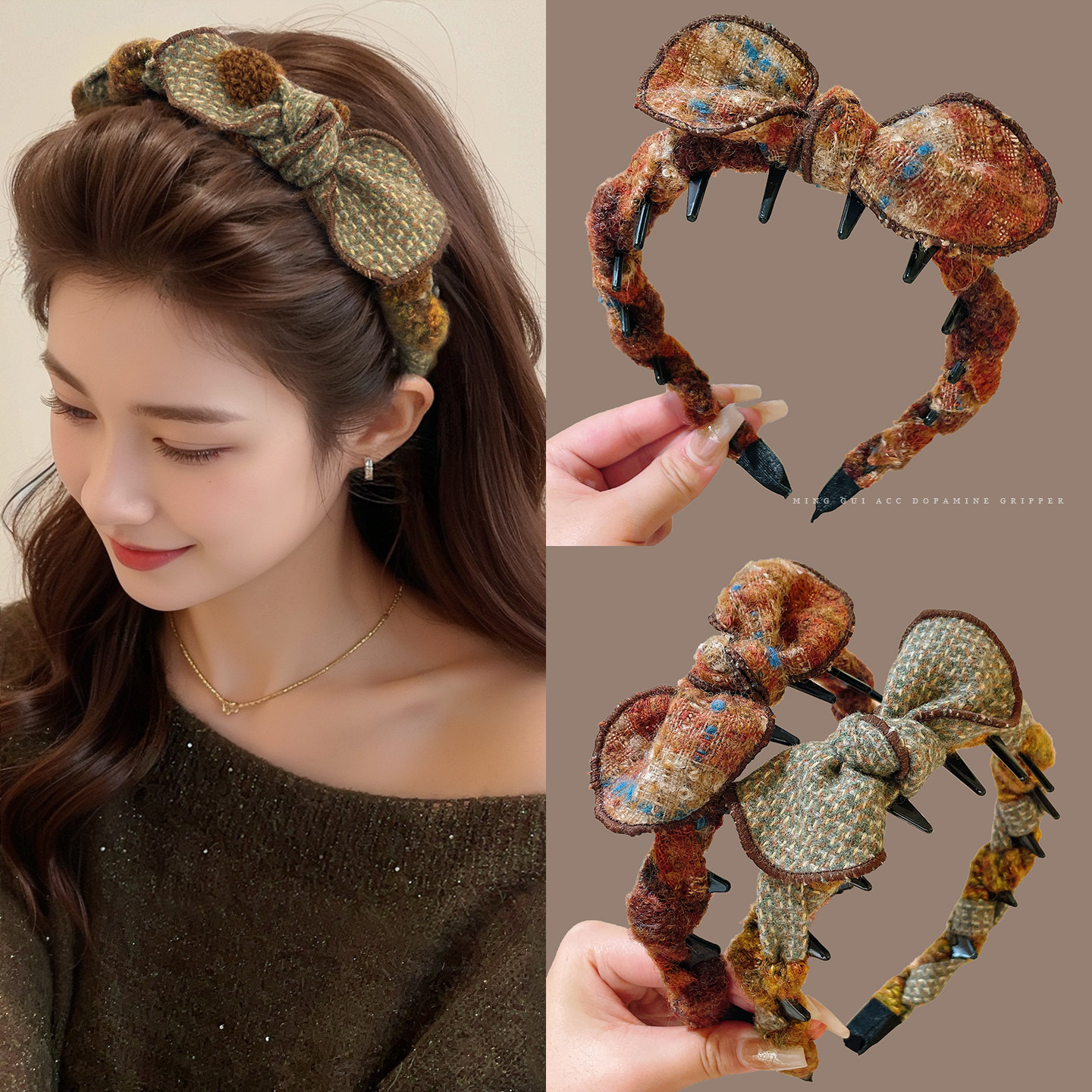 布艺蝴蝶结高颅顶发箍女2026款高级感洋气时尚头箍日常外戴压发卡,饰品/流行首饰/时尚饰品新,发饰,淘宝优惠券,粉丝福利购,淘宝优惠卷