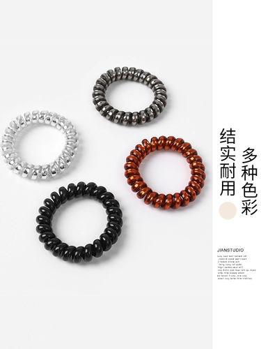 Маленький телефон, резинка для волос, черный аксессуар для волос, в корейском стиле, Южная Корея, простой и элегантный дизайн