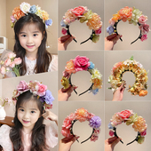 泉州浔埔簪花头饰儿童材料包diy发箍六一儿童节手工花环非遗头箍